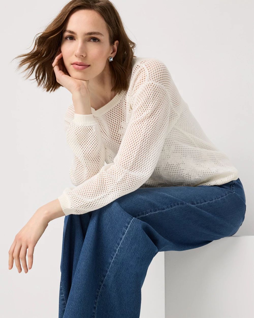 Soutache Boat Neck Sweater | White House Black Market
